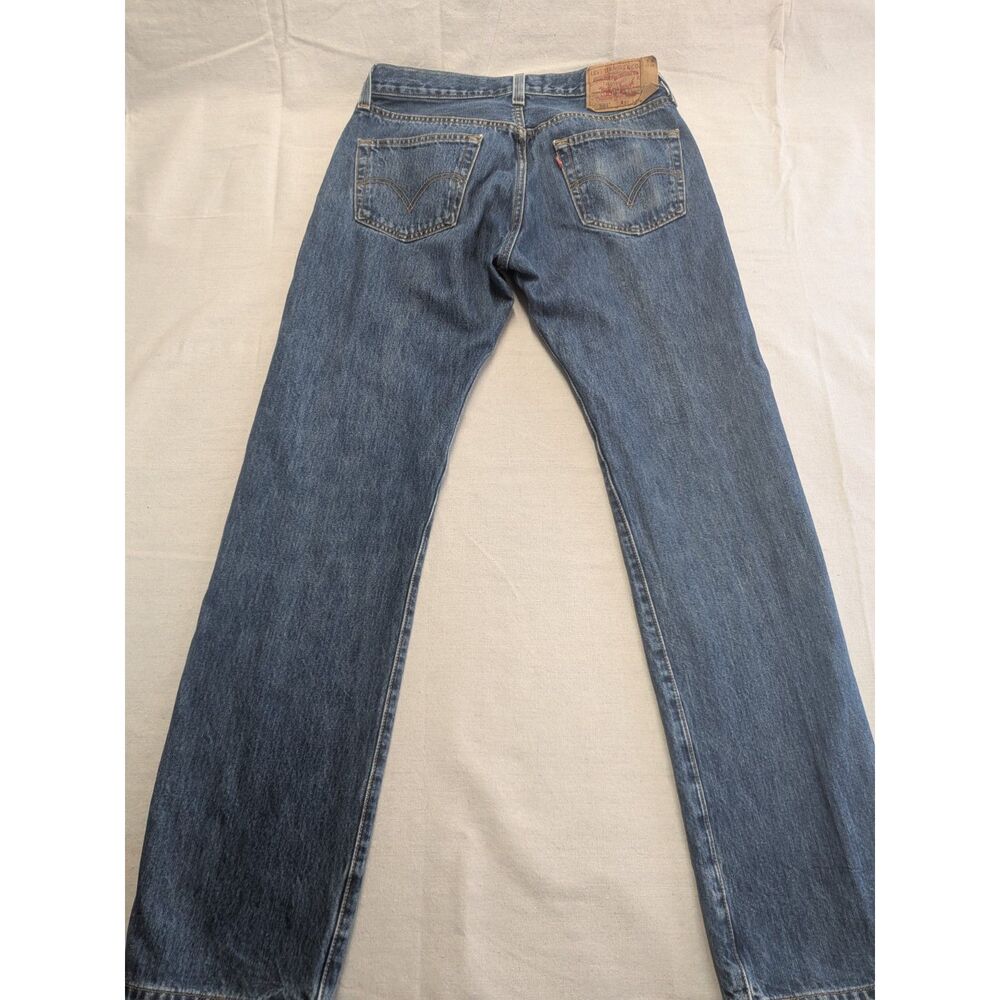 Y2K Heritage Workwear W33 L34 Levi’s 501 Button Fly Straight Jeans Mexico